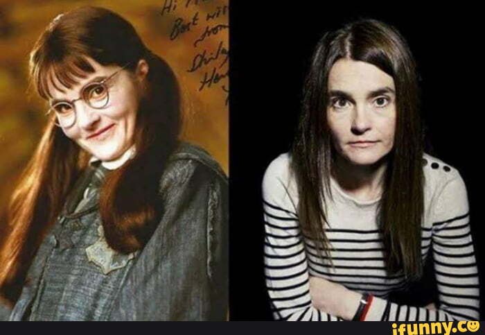 The oldest actor in Harry Potter as a student was Shirley Henderson ...