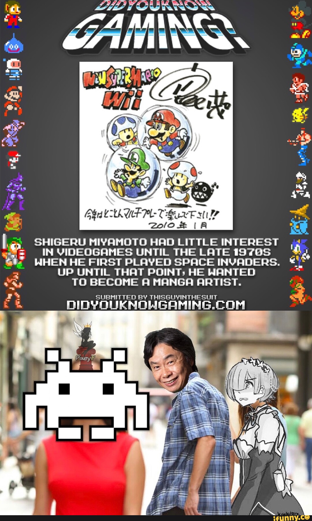 Shigeru Miyamoto gets Triggered over a hatsune miku game. : r/memes