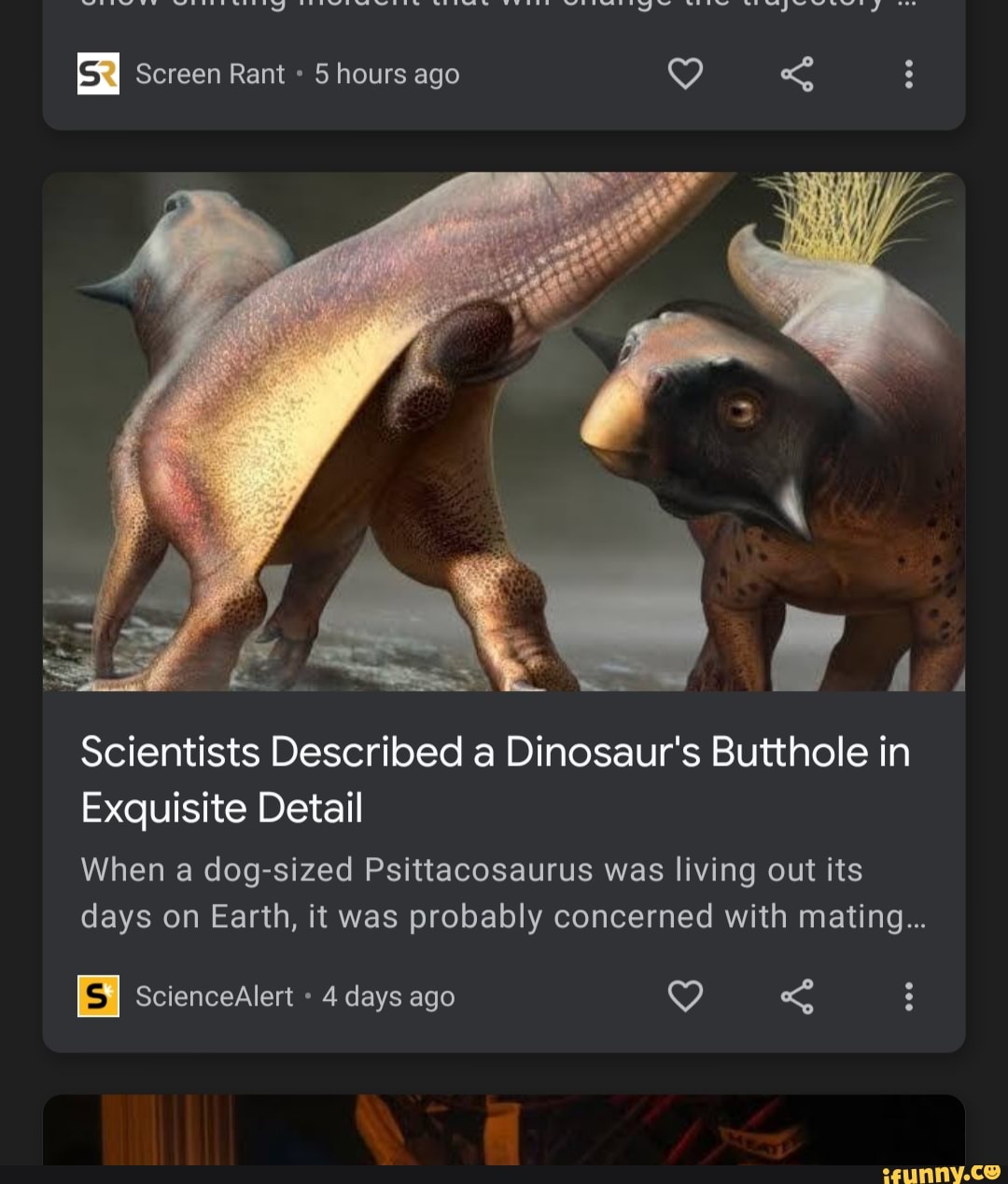 Screen Rant hours ago g Scientists Described a Dinosaur's Butthole in ...