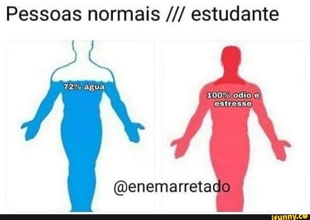 Pessoas normais estudante
@enemarretac