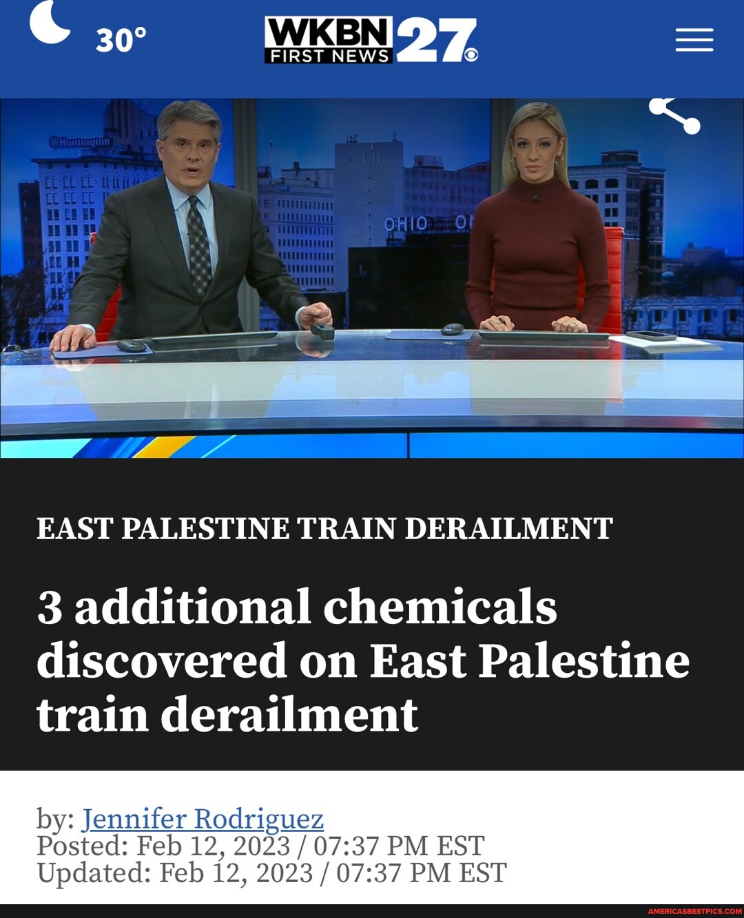 FIRST NEWS OHIO I EAST PALESTINE TRAIN DERAILMENT 3 additional ...