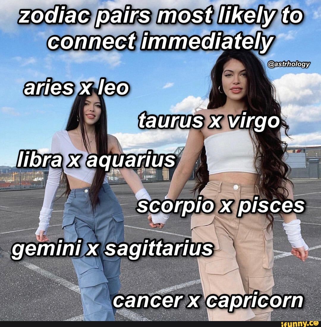 Zodiac pairs most likely to connect immediately @asirhology aries x leo ...