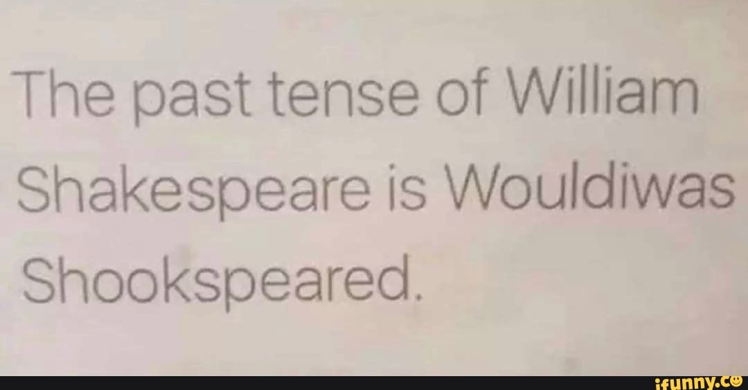 the-past-tense-of-william-shakespeare-is-wouldiwas-shookspeared