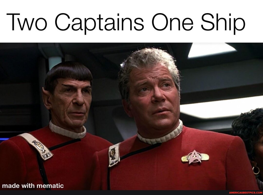 They have the scene in TWoK where Captain Spock defers to Admiral Kirk ...