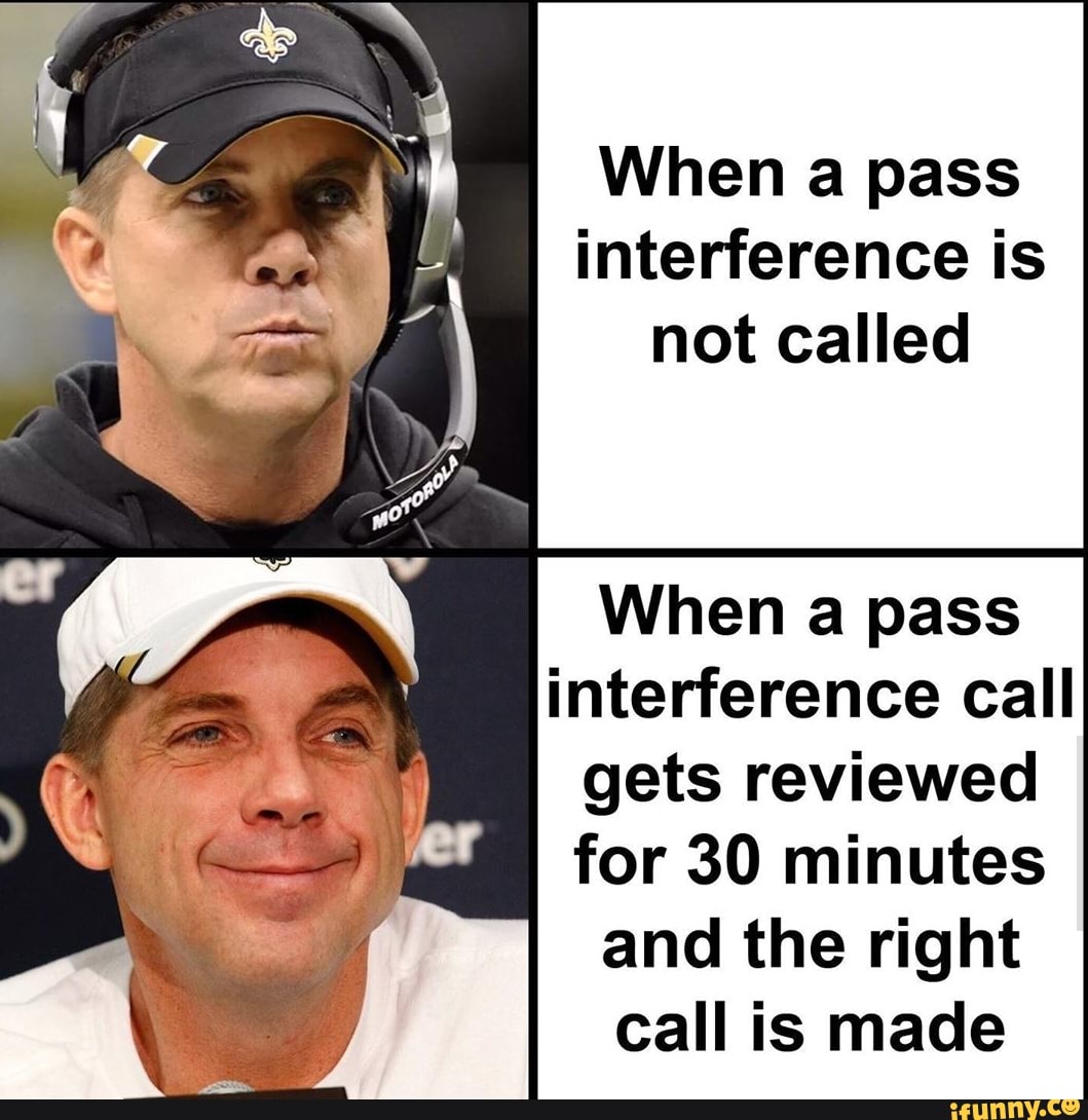 When a pass interference is notcaHed When a pass interference call gets