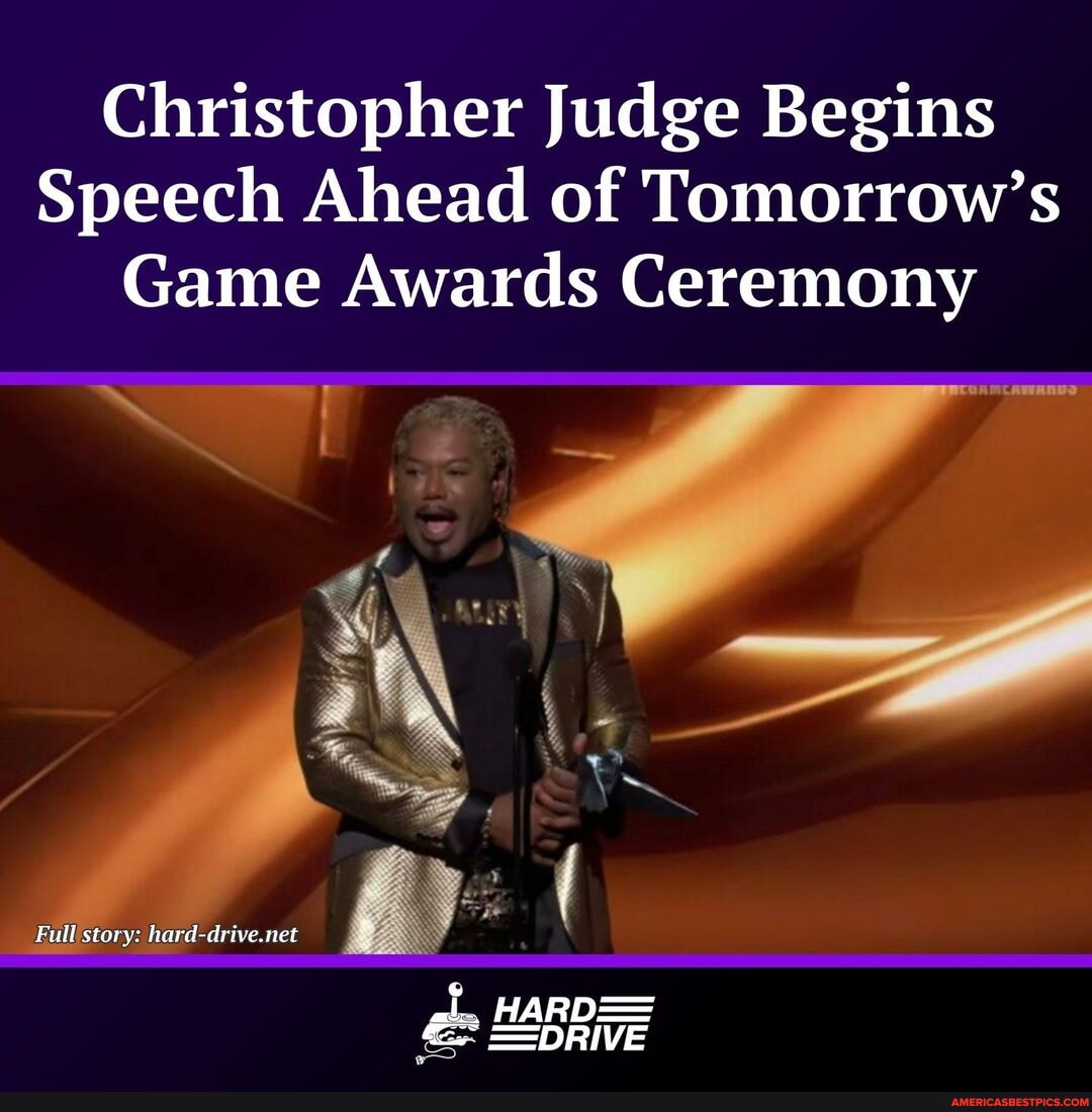 Christopher Judge Begins Speech Ahead of Tomorrow's Game Awards Ceremony