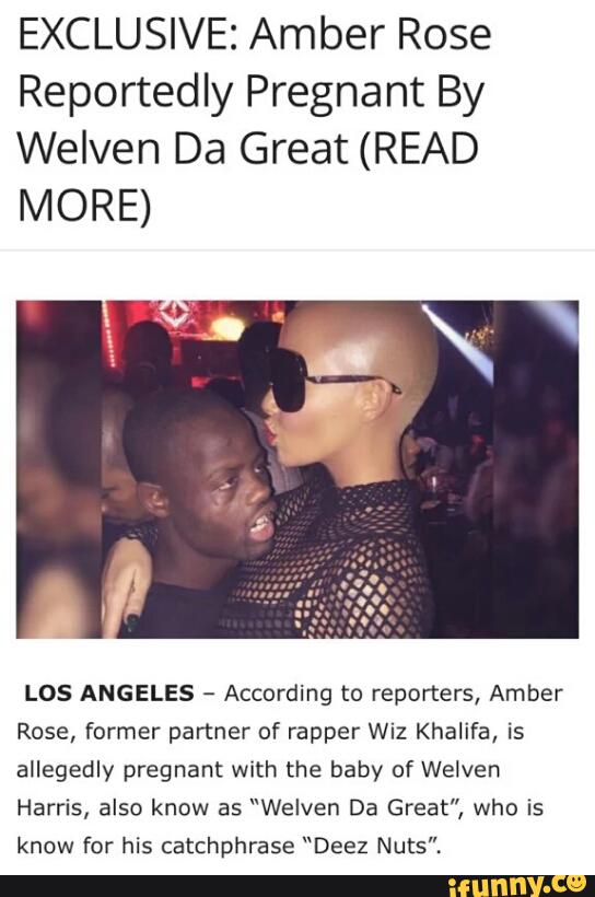 EXCLUSIVE Amber Rose Reportedly Pregnant By Welven Da Great (READ MORE