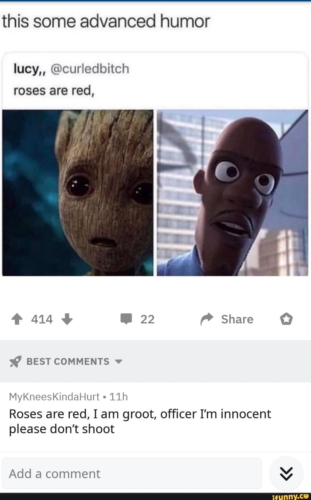 Roses Are Red I Am Groot