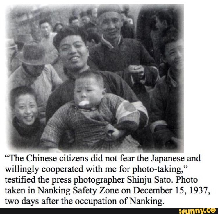 "The Chinese citizens did not fear the Japanese and willingly