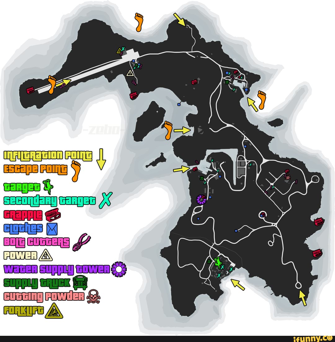 Cayo perico heist scope out map iFunny