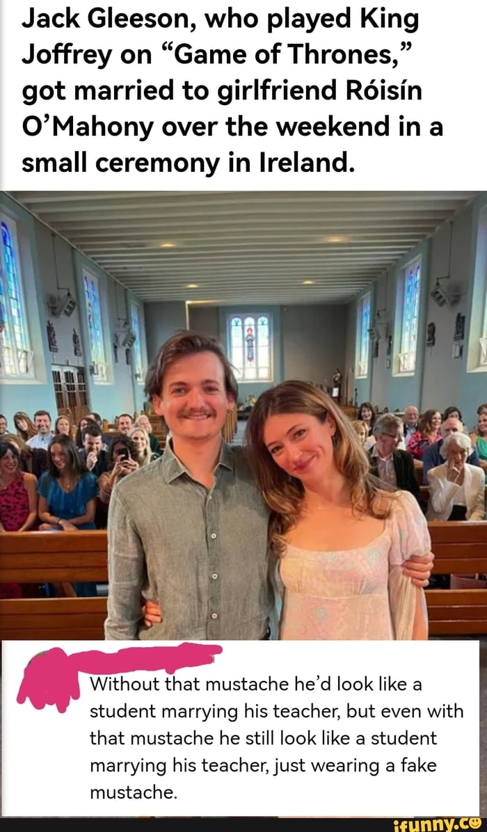 Jack Gleason, who played King Joffrey on "Game of Thrones," got married to girlfriend Raisin O