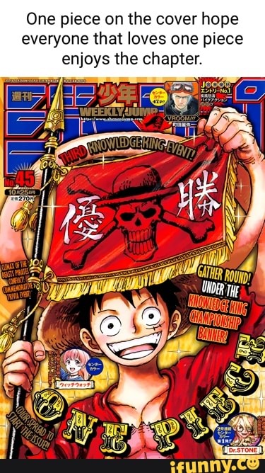 One Piece On The Cover Hope Everyone That Loves One Piece Enjoys The Chapter Cather Ri