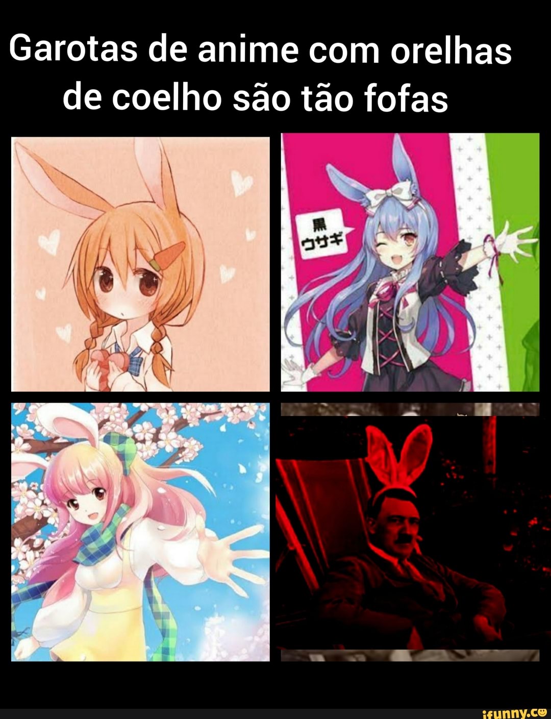 Garotas de anime com orelhas de coelho são tão fofas
. po"