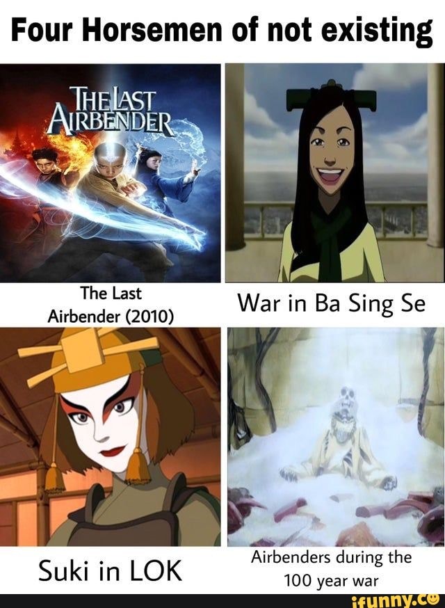 Four Horsemen of not existing Airbender The (2010) Last War in Ba Sing ...