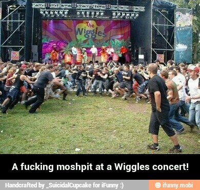A fucking moshpit at a Wiggles concert! - A fucking moshpit at a Wiggles concert!