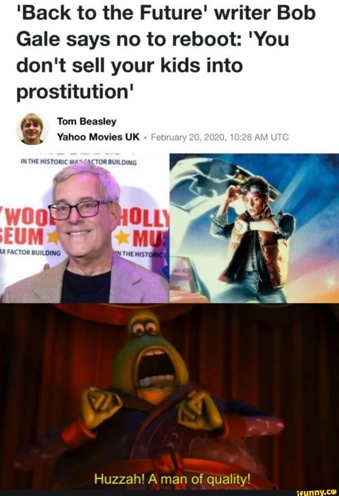 Back To The Future Writer Bob Gale Says No To Reboot You Don T Sell Your