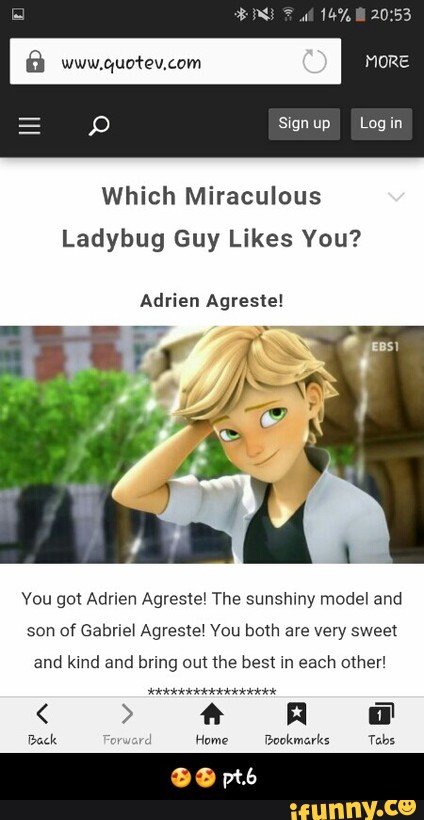 Which Miraculous Ladybug Guy Likes You Adrien Agreste Vou Got Adrien Agresle The Sunshiny Model And