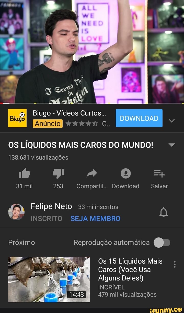 OS LÍQUIDOS MAIS CAROS DO MUNDO! v
138.631 visualizações
Próximo Reprodução automática 0
Os 15 Líquidos Mais
Caros (Você Usa
Alguns Deles!)
INCRÍVEL