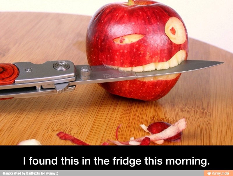 I found this in the fridge this morning. - I found this in the fridge this morning.