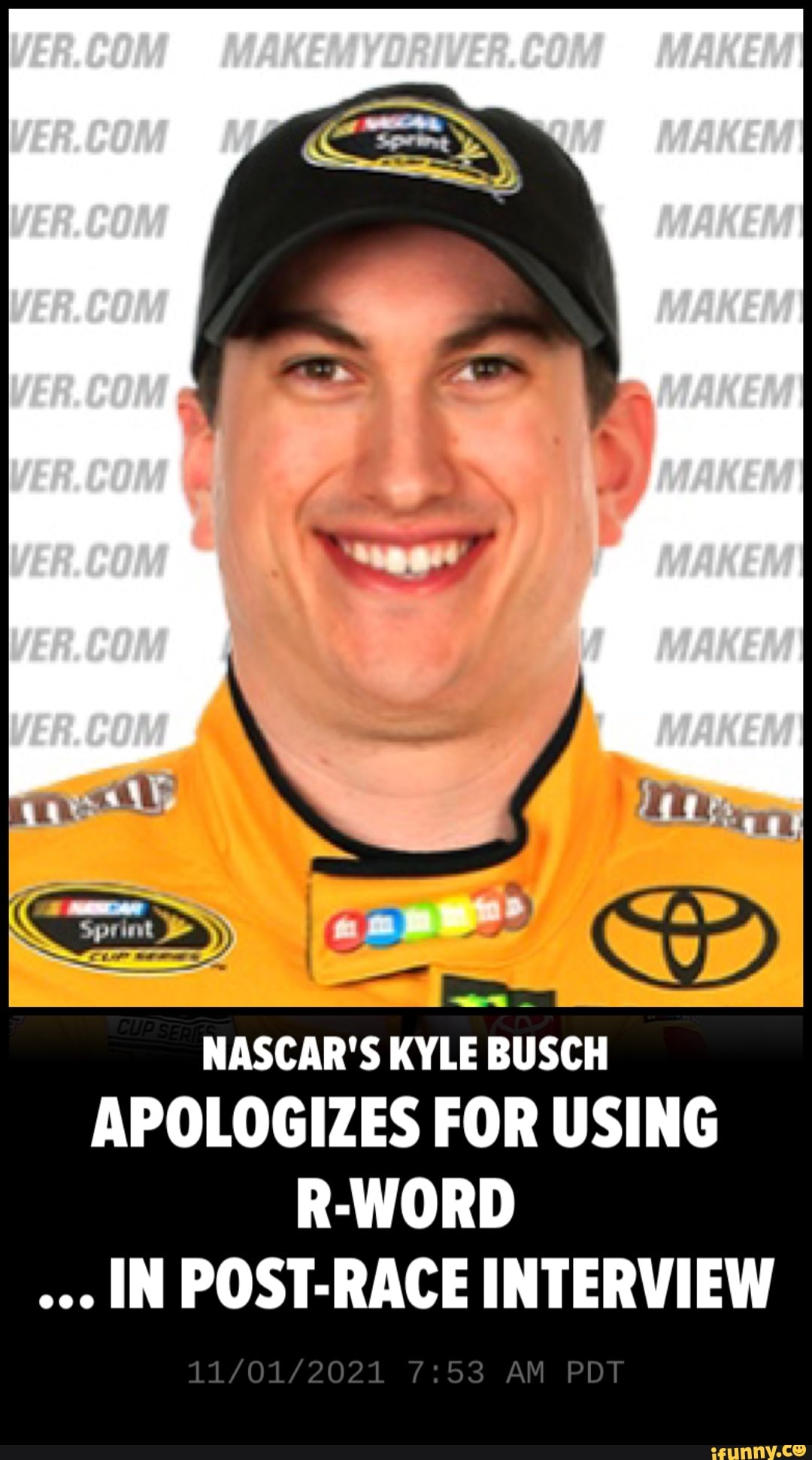 NASCAR'S KYLE BUSCH APOLOGIZES FOR USING R-WORD IN POST-RACE INTERVIEW ...