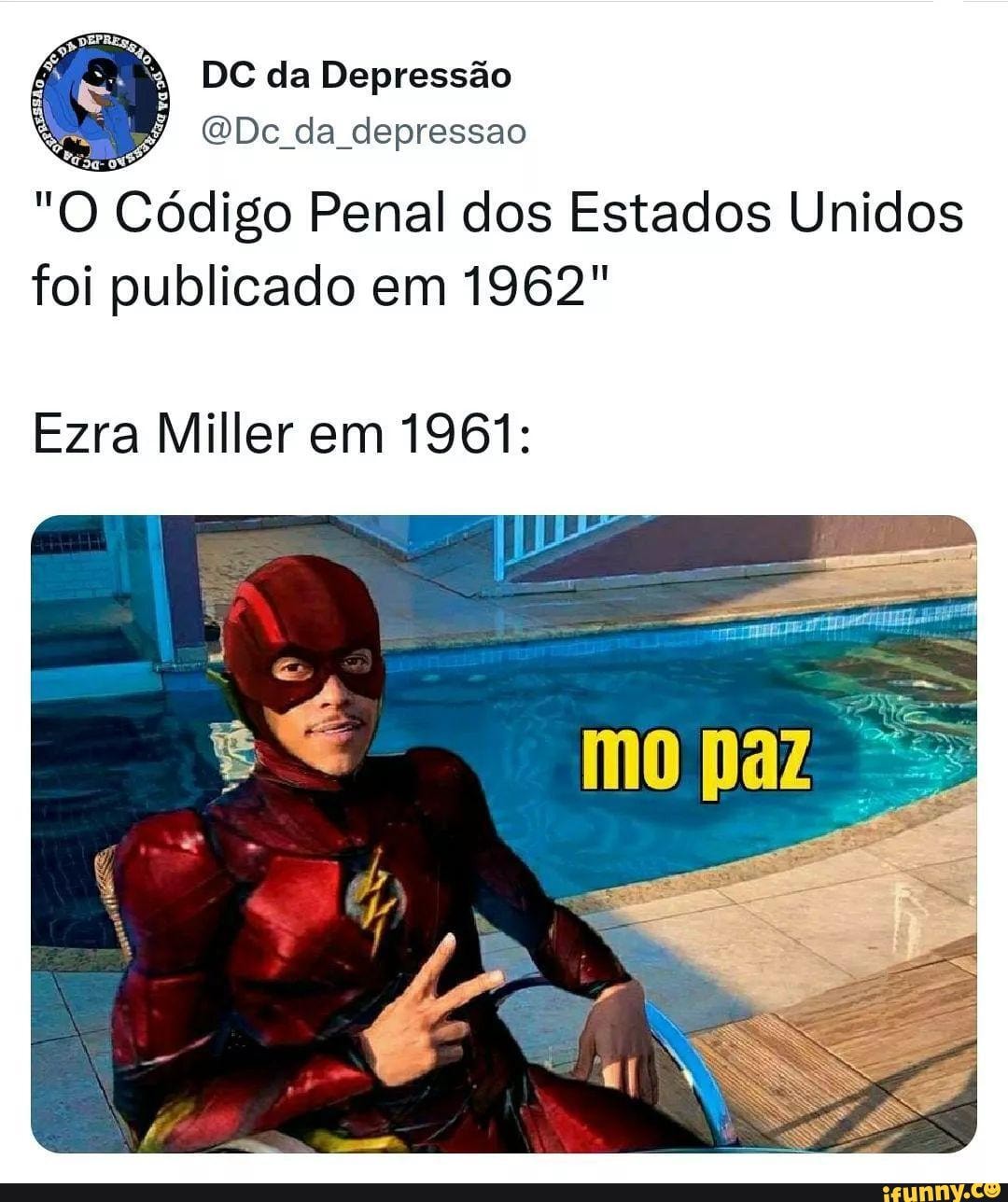 Única Pessoa A Gabaritar O Código Penal Americano Dc Da Depressão De