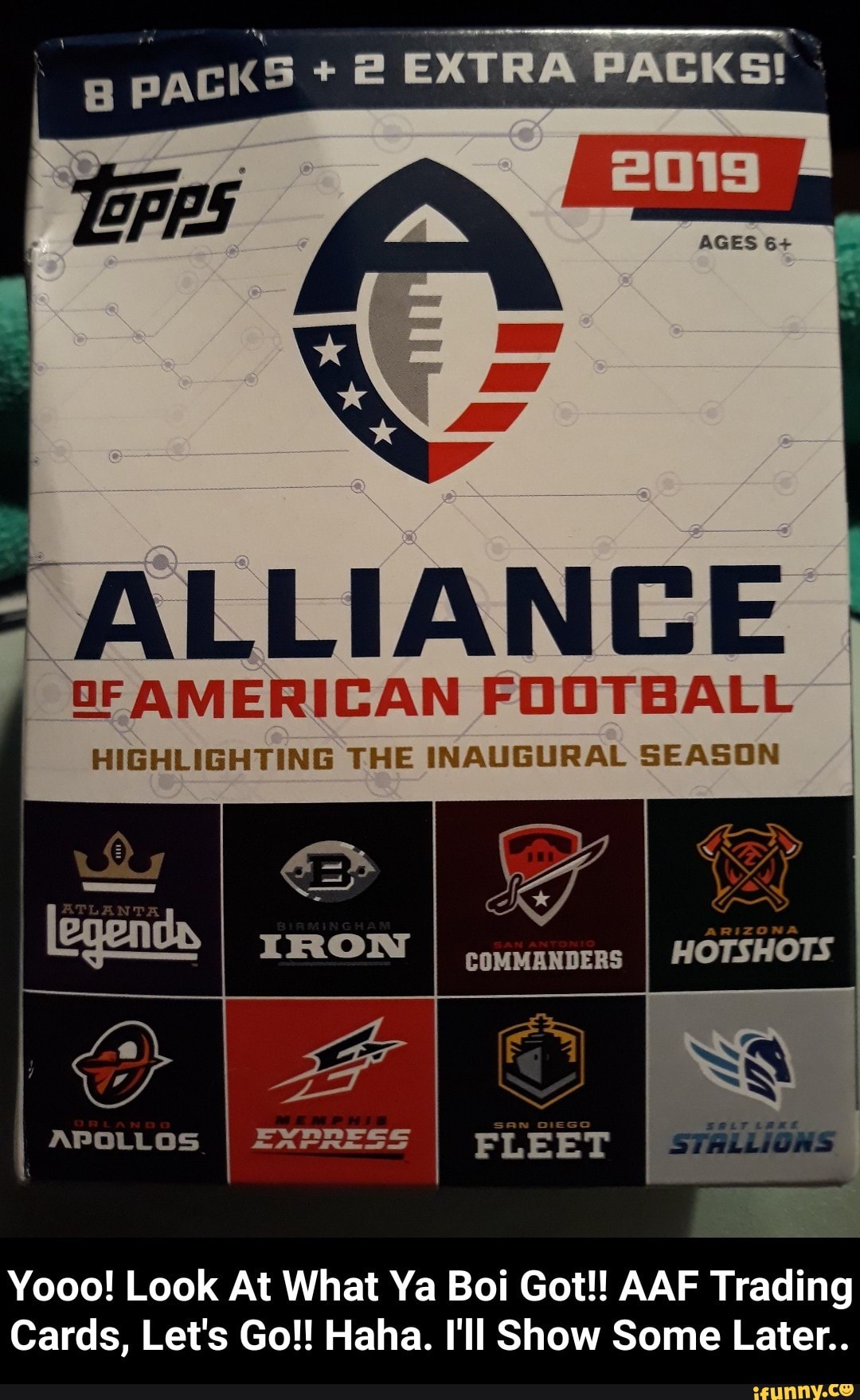 Arizona Hotshots Alliance of American Football AAF Unsigned Full