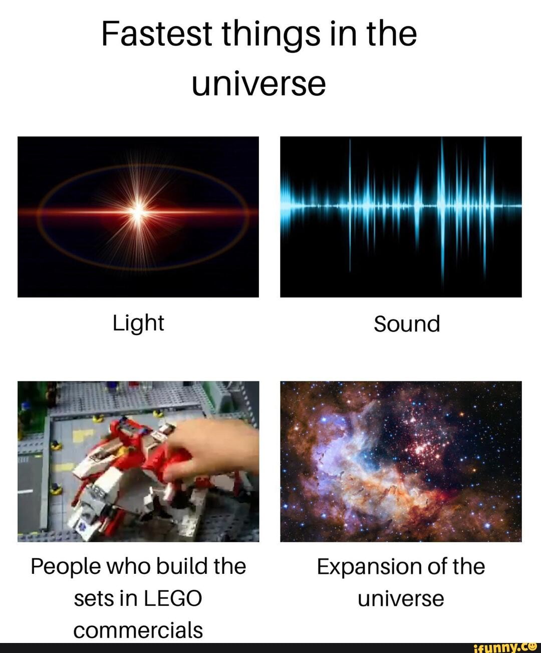 Fastest things in the
universe
People who build the Expansion of the