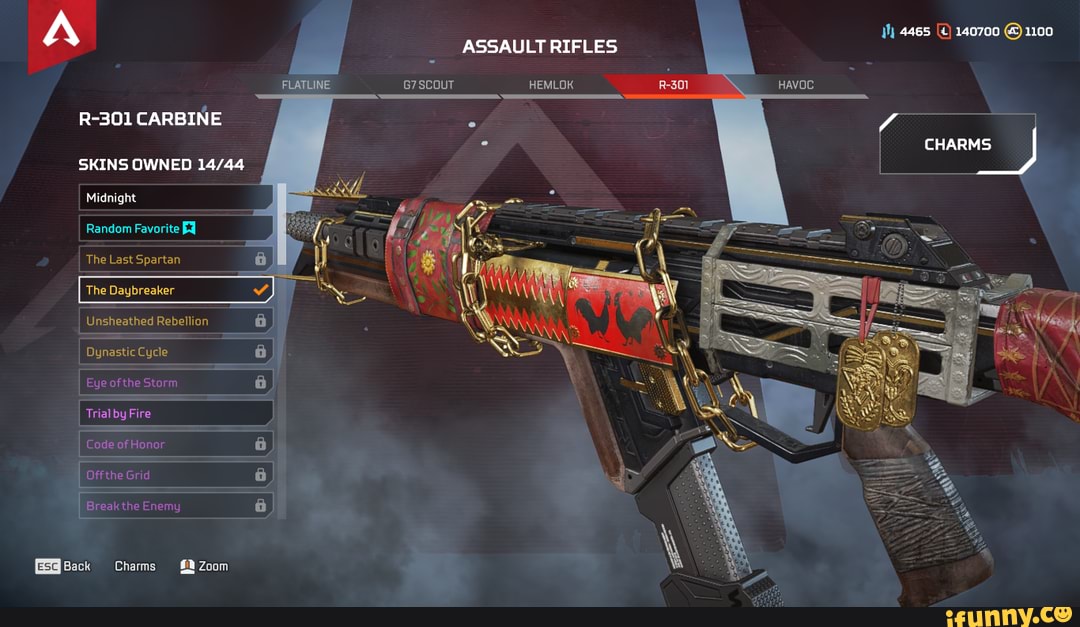 (Back Charms Zoom th 4465 140700 1100 ASSAULT RIFLES SCOUT HEMLOK. R