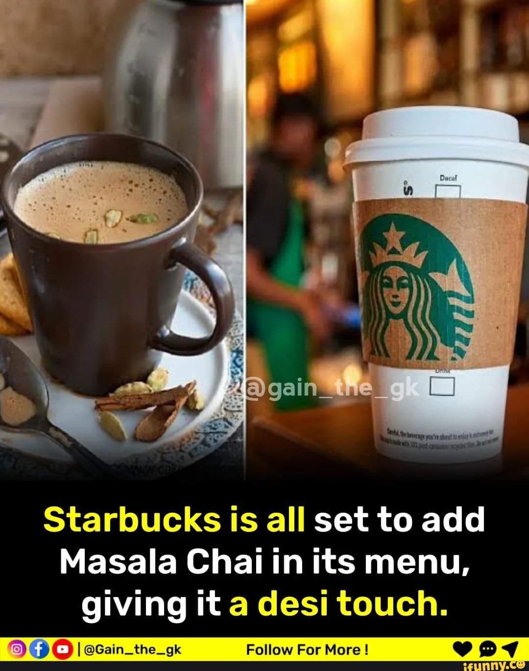 Starbucks is all set to add Masala Chai in its menu, giving it a desi ...