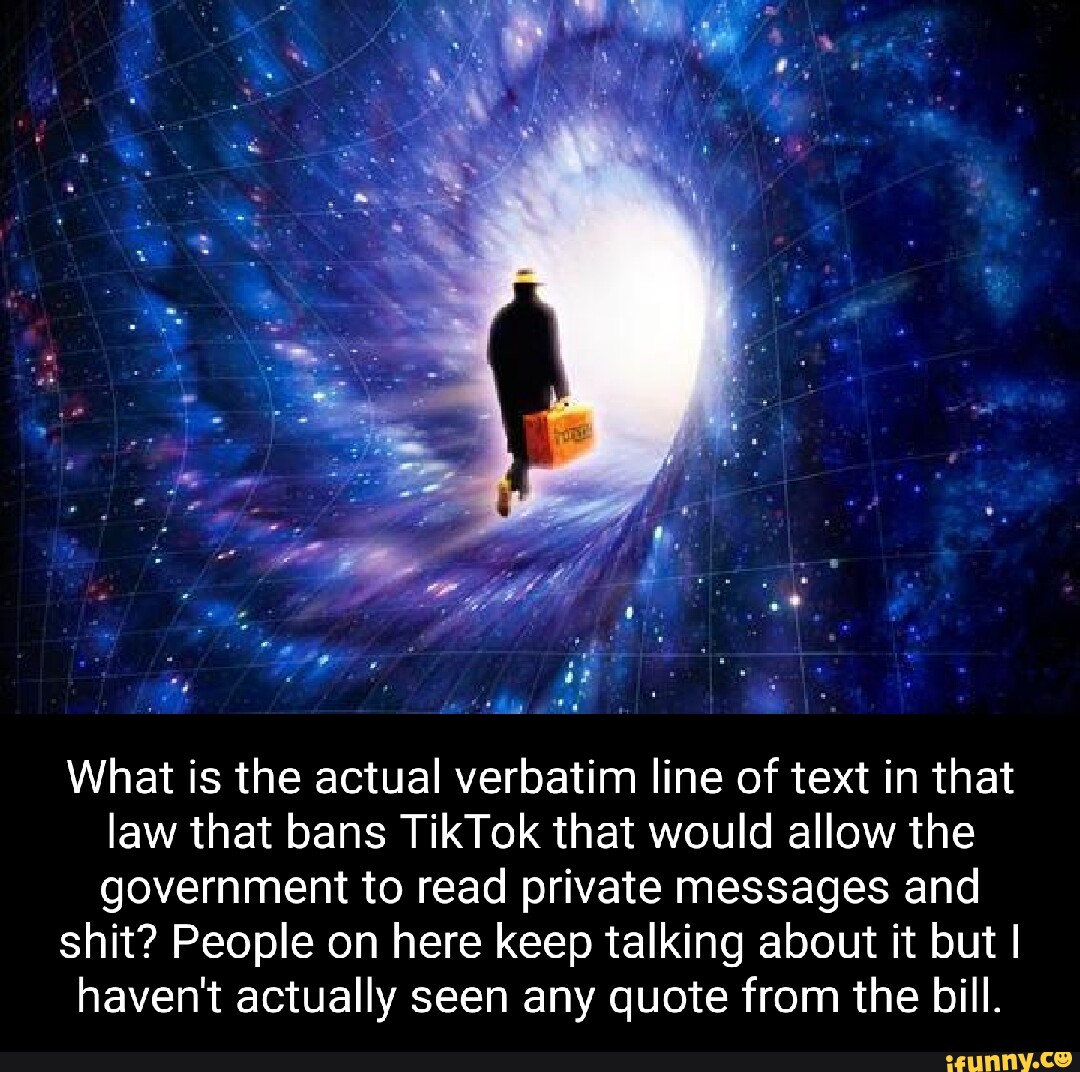 If What is the actual verbatim line of text in that law that bans