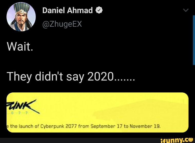 Daniel Ahmad @
Wait.