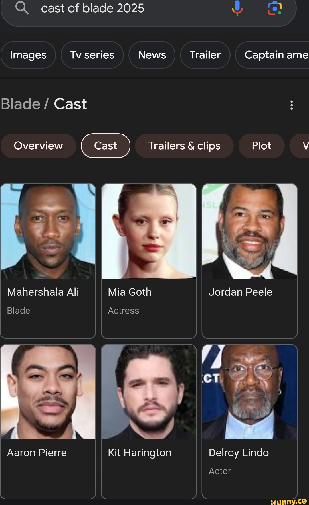 Q. cast of blade 2025 Images Tv series News Trailer Captain ame Blade