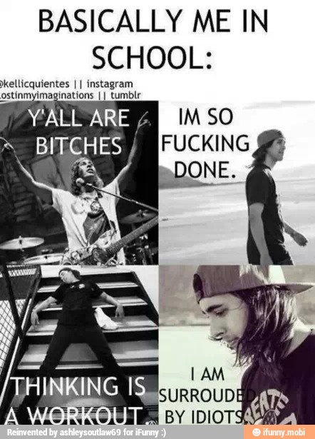 BASICALLY ME IN
SCHOOL:
ESTO ETR YALL ARE
BITCHES RA
FUCKING