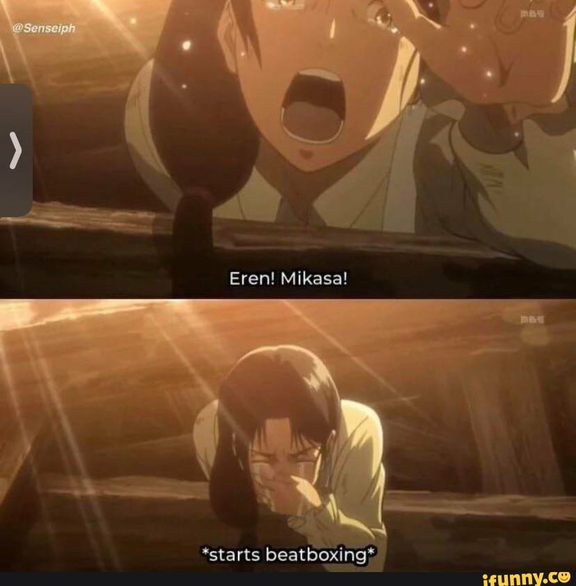 Eren! Mikasa!
*starts beat