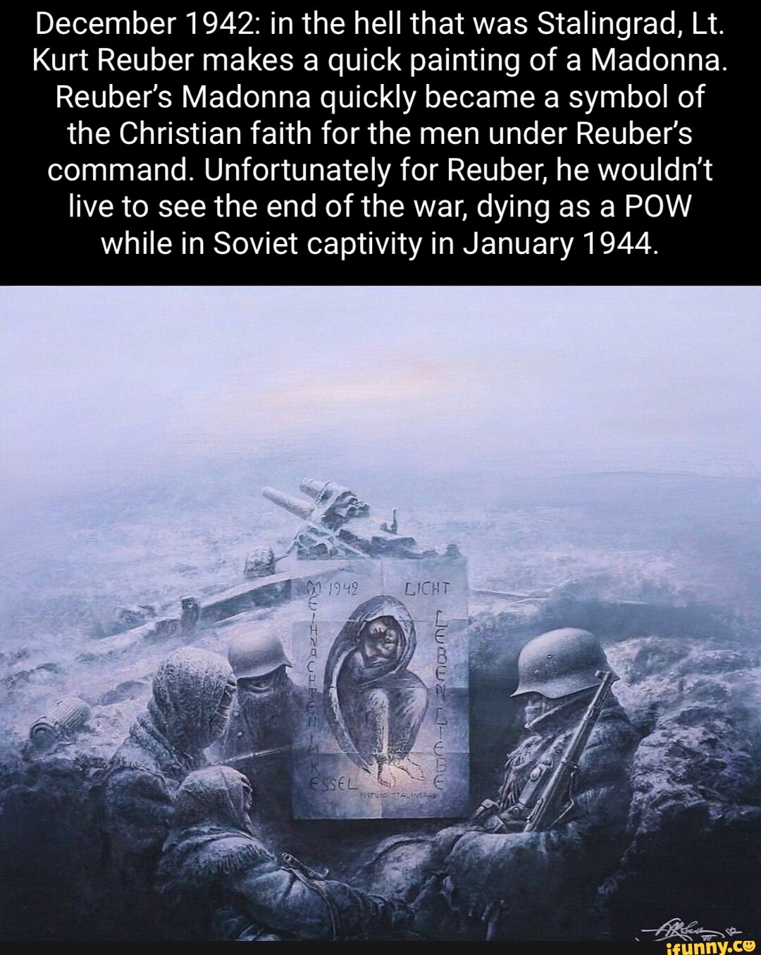 December 1942: in the hell that was Stalingrad, Lt. Kurt Reuber makes a ...