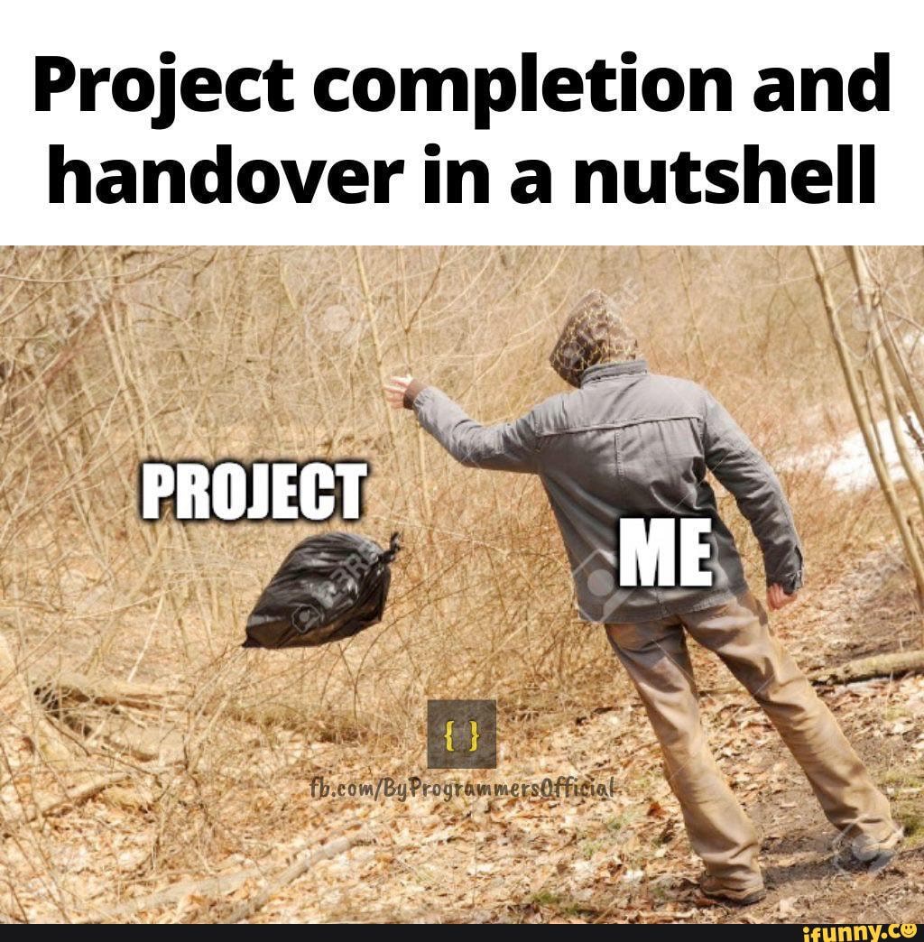 Project completion and handover in a nutshell iFunny