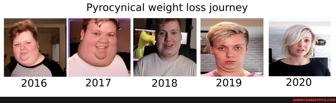 Pyrocynical weight loss journey
2016 2017 2018 2019