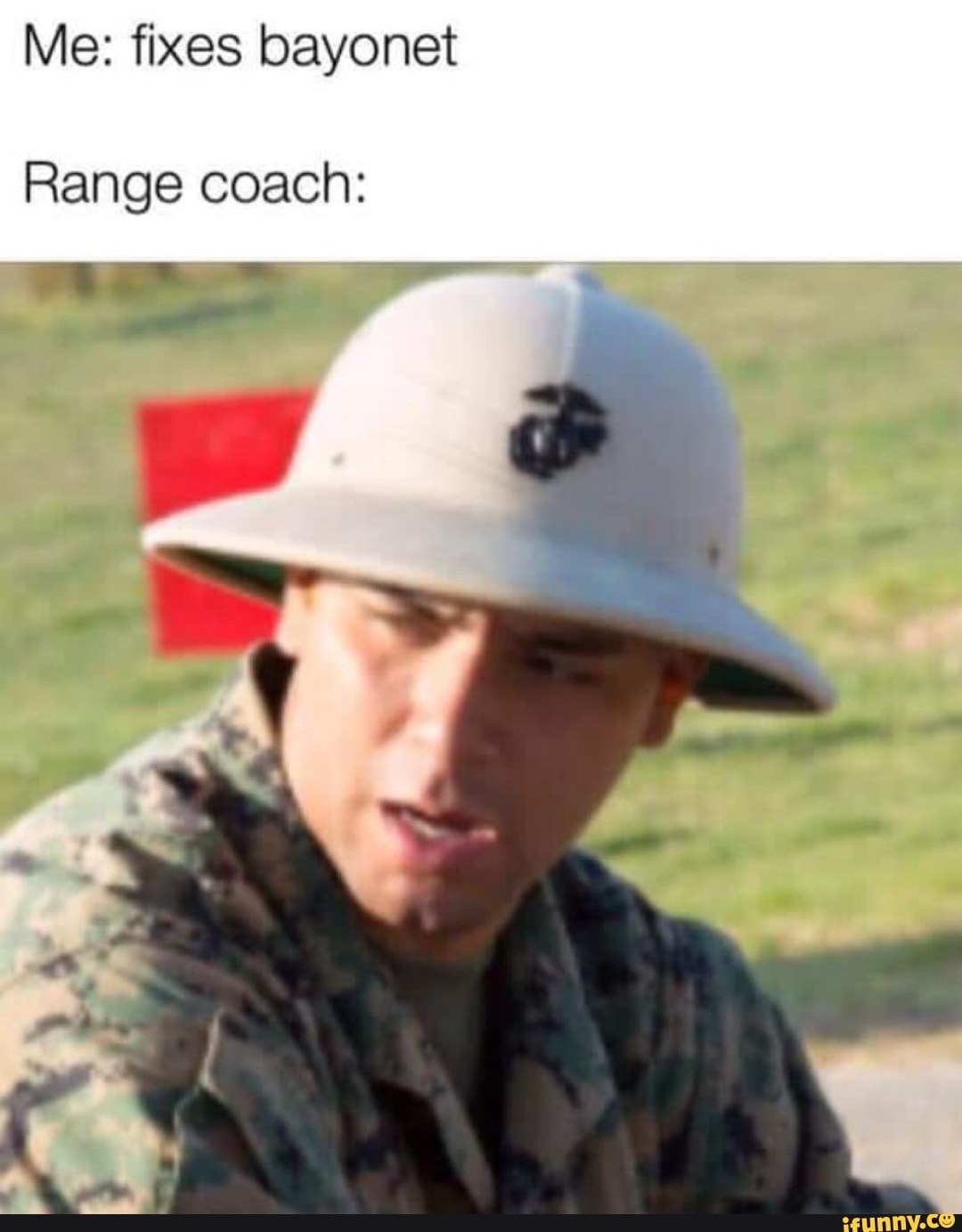 Me: fixes bayonet Range coach: - iFunny Brazil