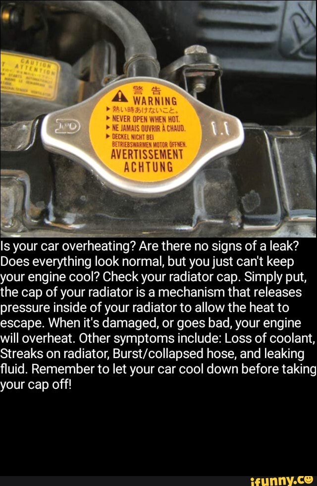 AVERTISSEMENT POAT TS Is your car overheating? Are there