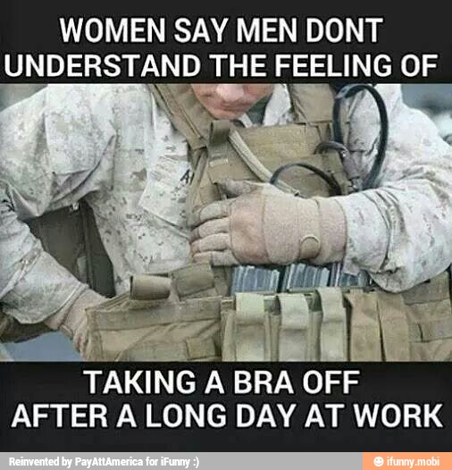 WOMEN SAY MEN DONT
TEE
TAKING A BRA OFF
AFTER A LONG DAY AT WORK