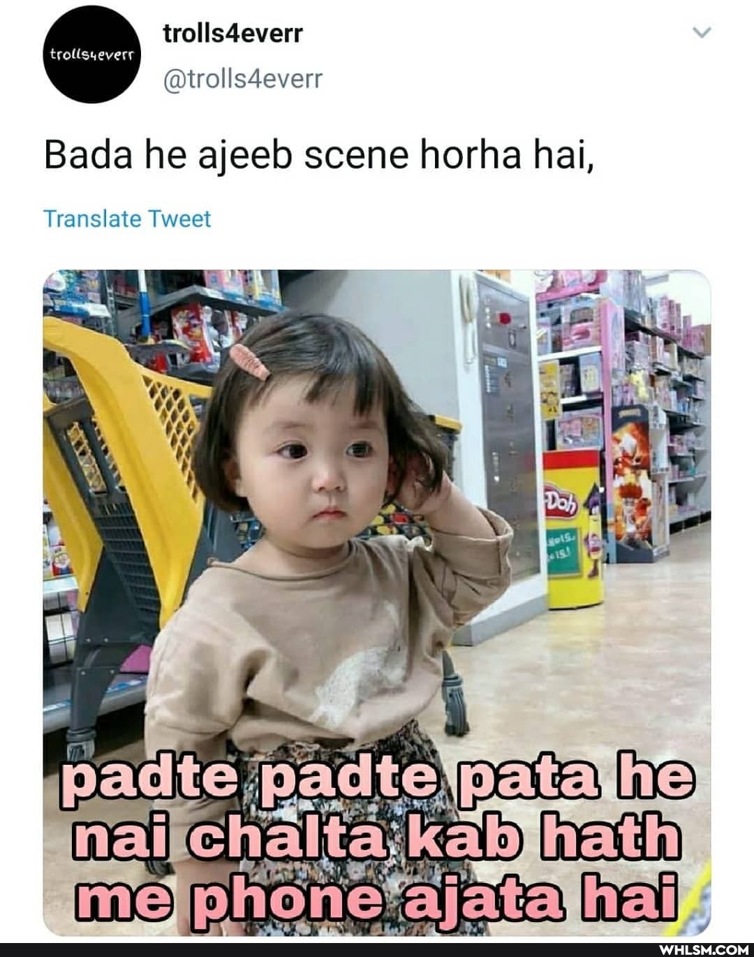 wolls4everr
Bada he ajeeb scene horha hai,
Translate Tweet
chaltajke