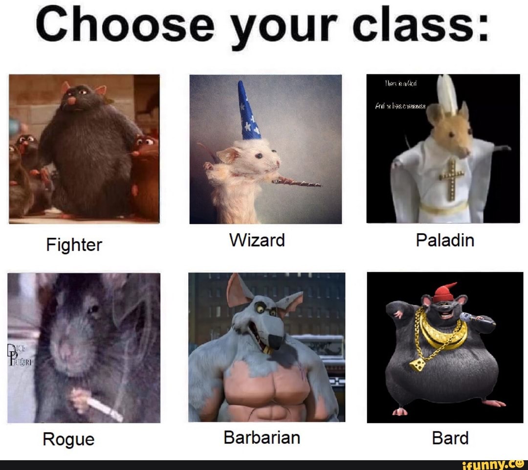 Choose your class:
Barbarian