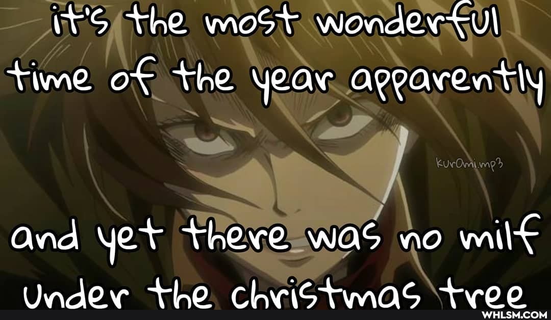 the most wonderful time of the year agpavently
and yet theve was no milt
thndow +ho rhrnict-pn.ant