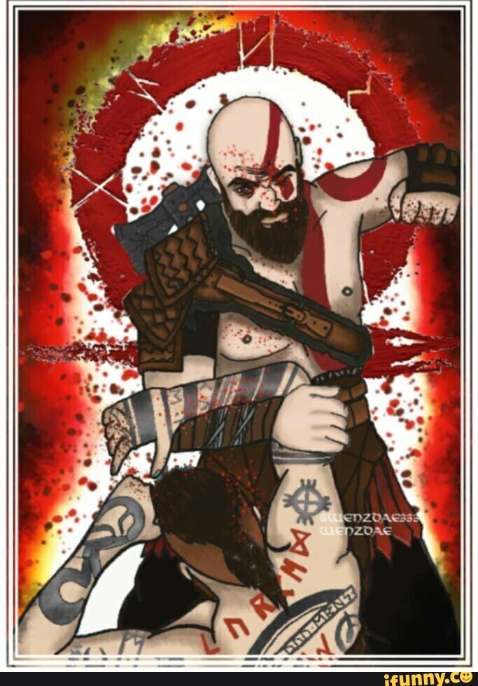 art, cool, awesome, painting, god_of_war