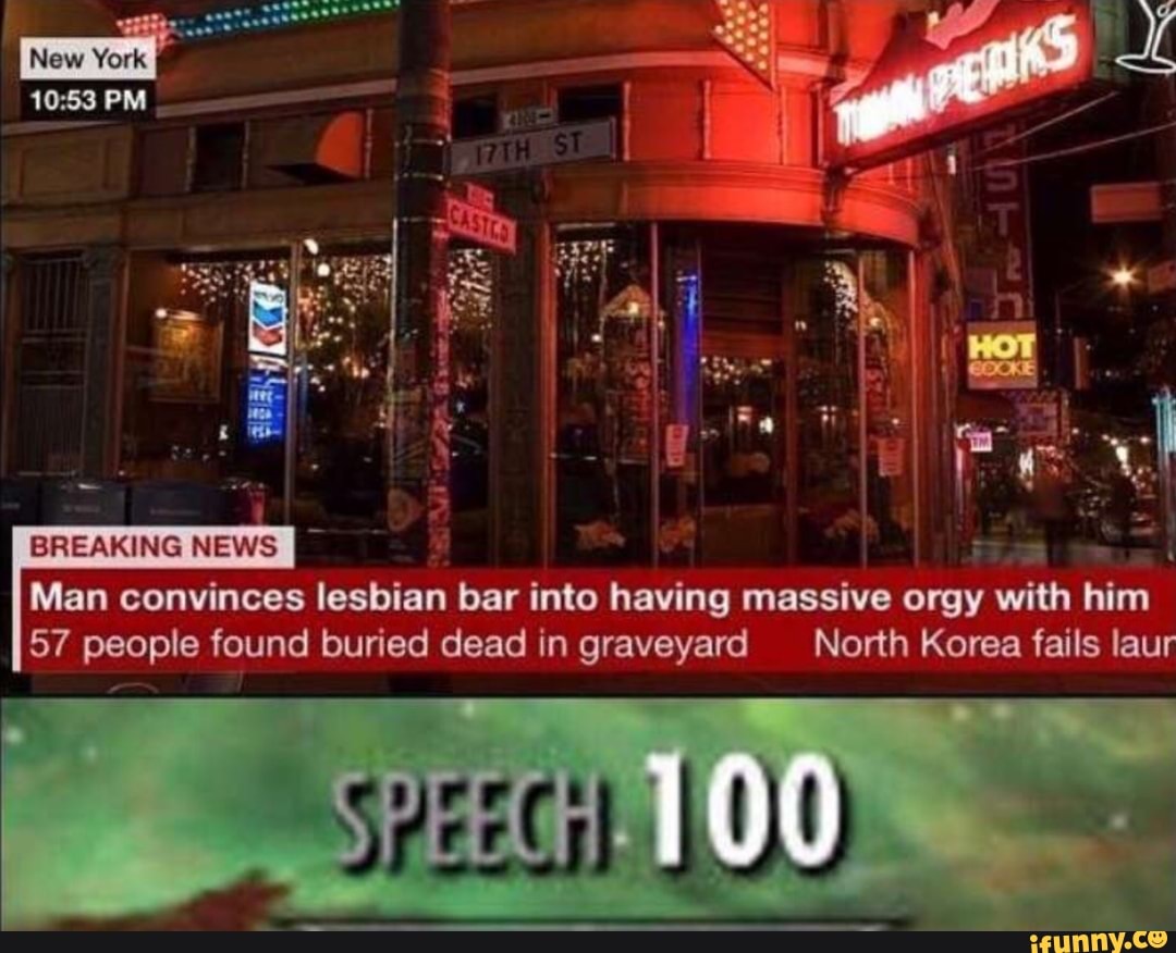 Lesbian bar orgy new york