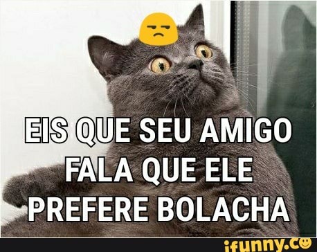 EISIQUE SEU AMIGO
FALA QUE ELE PREFERE BOLACHA