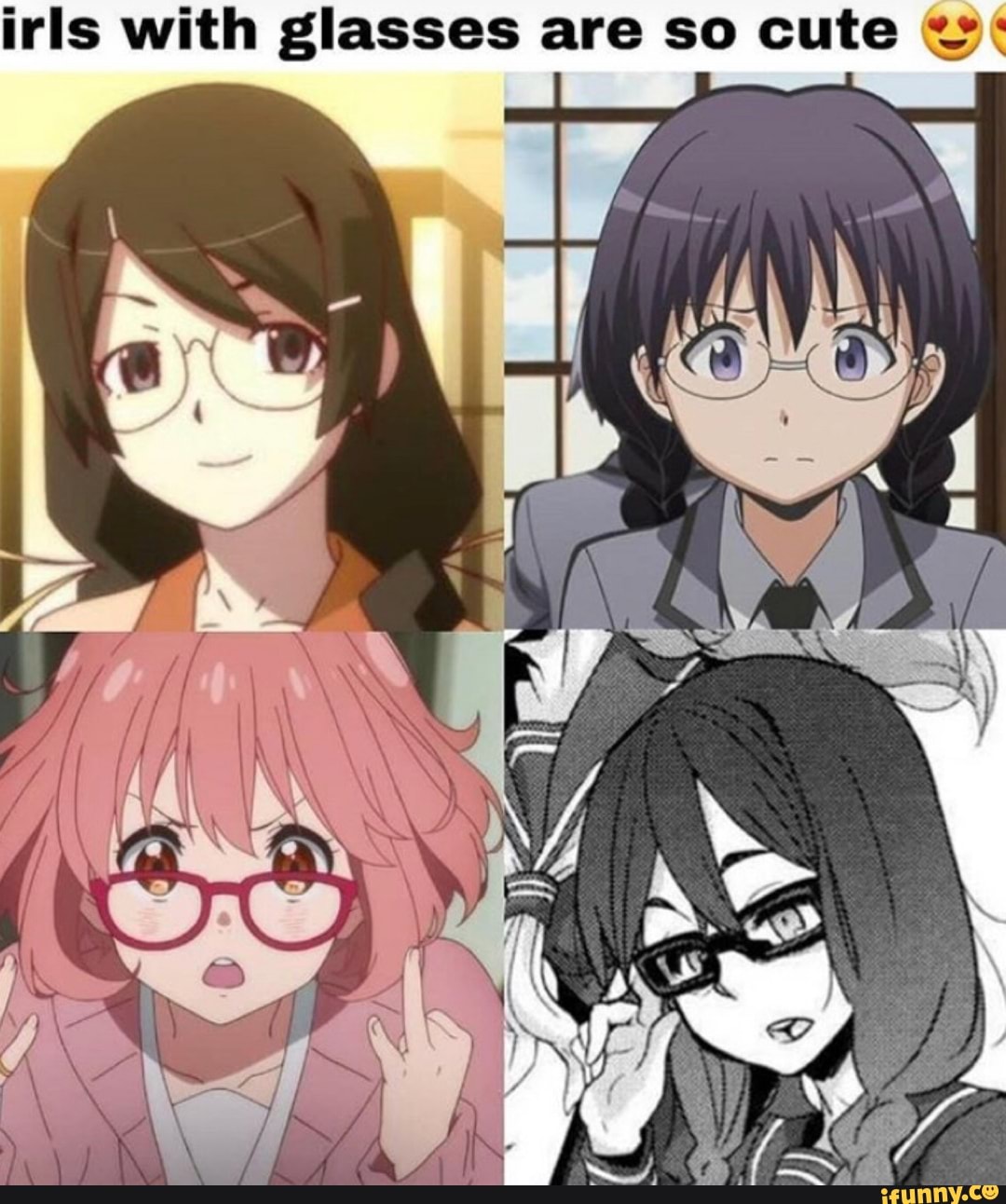 irls with glasses are so cute
