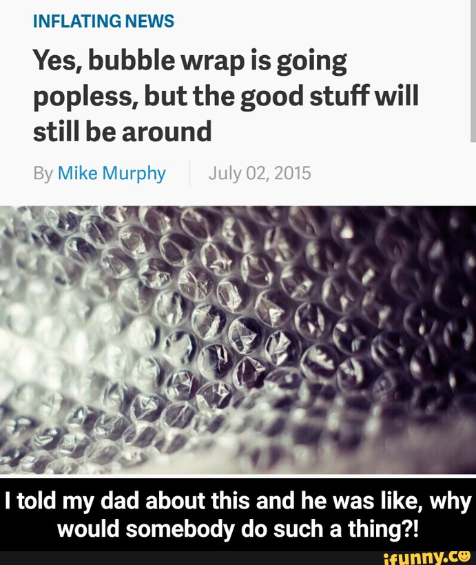 popless bubble wrap