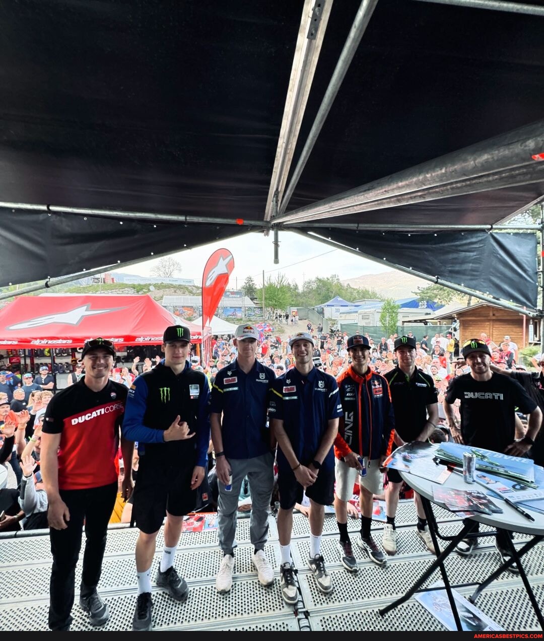 Mx Paddock View Paddock Show of today was a big success with all th italian fans here ...