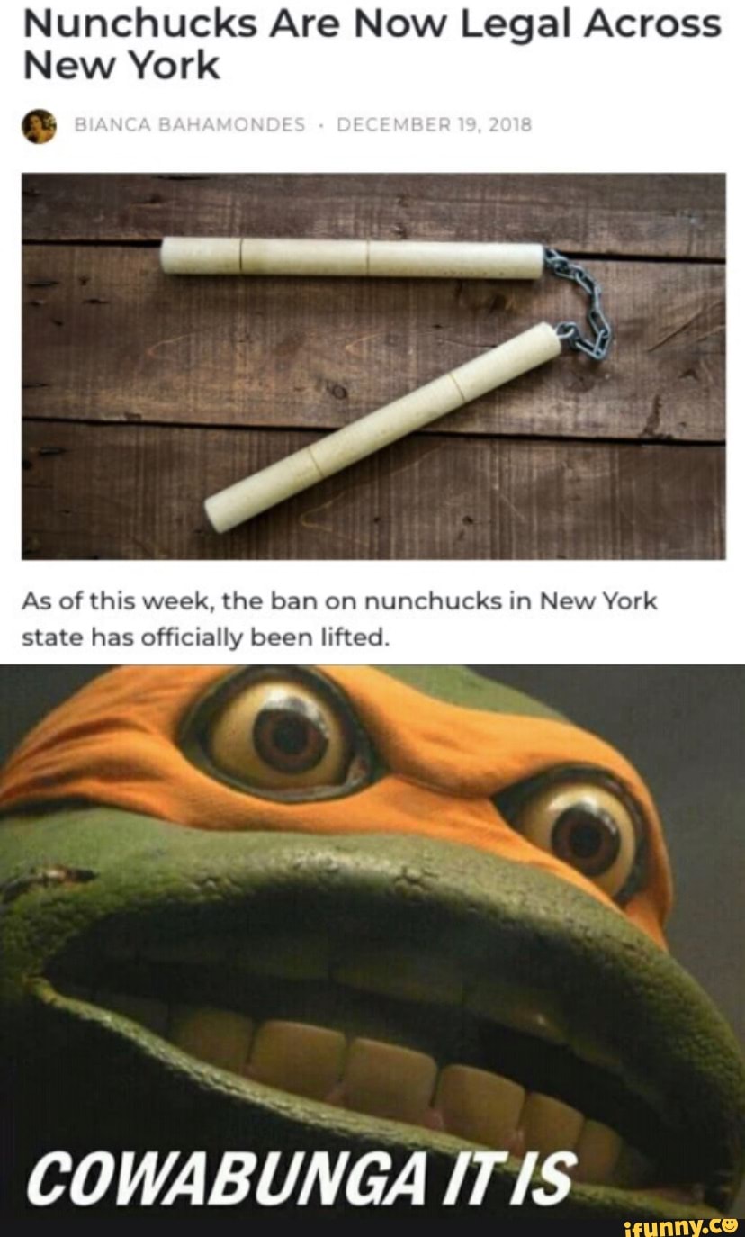 Nunchucks Are Now Legal Across New York BIANCA BAHAMONDES DECEMBER 19